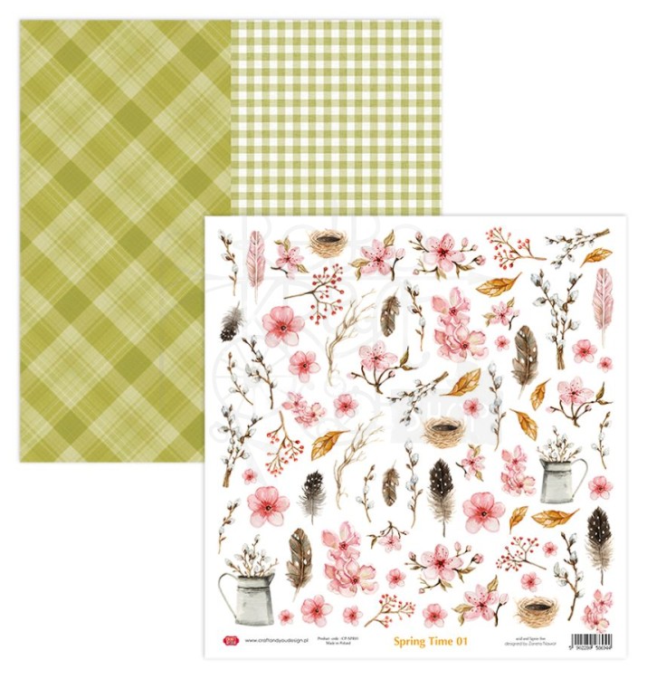 Papier 30x30 Spring Time 01 CP-SPR01 Craft&amp;You Design