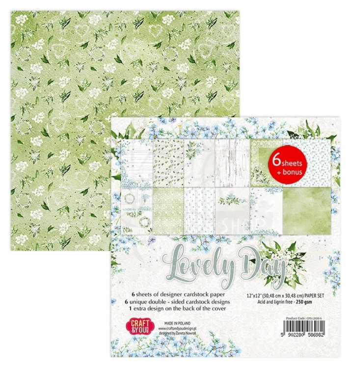 Zestaw papierów 30x30 Lovely Day CPS-LD30-6 Craft&amp;You Design