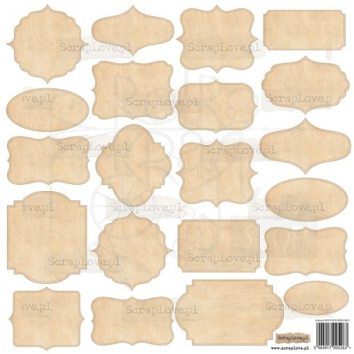 Naklejki do scrapbookingu i art journalingu Vintage - Label 2 - ScrapLove