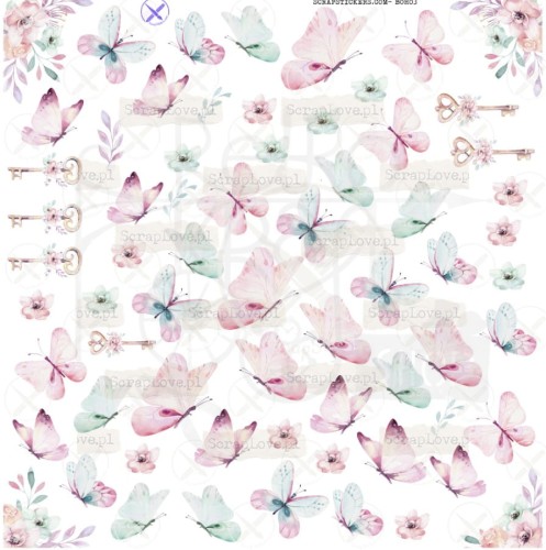 Naklejki do scrapbookingu i art journalingu Boho 3 - ScrapLove