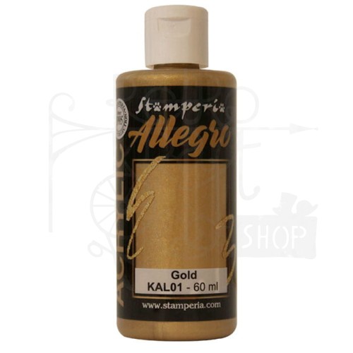 Farba akrylowa Allegro Złoty 60ml KAL01 Stamperia