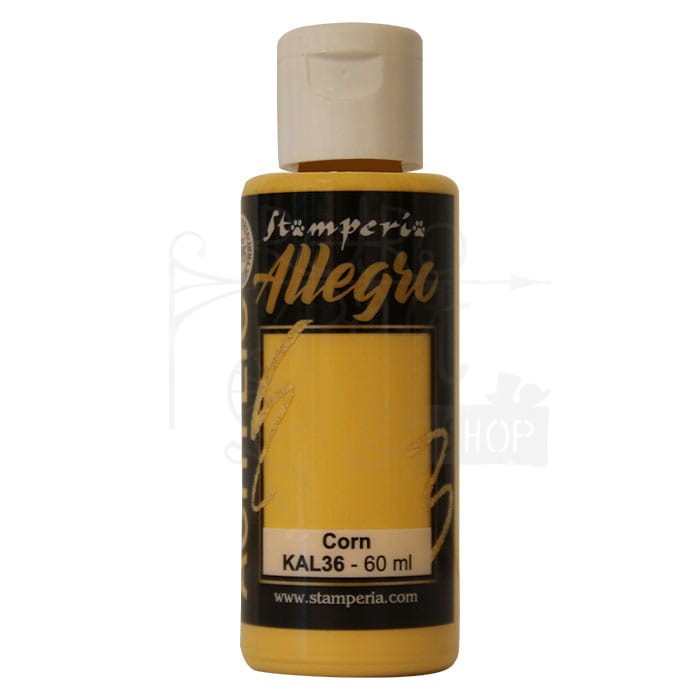 Farba akrylowa Allegro Żółty kukurydziany 60ml KAL36 Stamperia