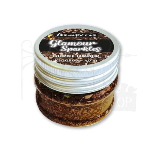 Kamyczki błyszczące Glamour Sparkles Umbra 40g K3GGS04 Stamperia