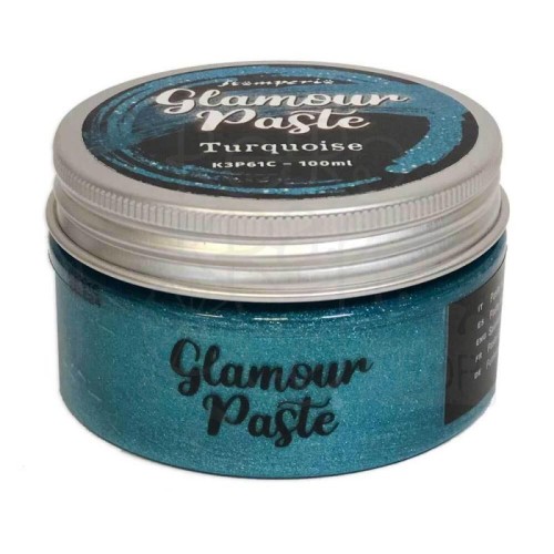 Pasta brokatowa turkusowa Glamour Turquoise 100ml K3P61C Stamperia