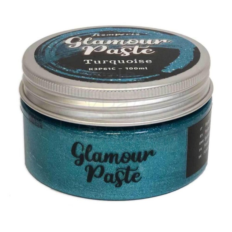 Pasta brokatowa turkusowa Glamour Turquoise 100ml K3P61C Stamperia