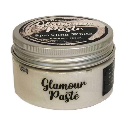 Pasta brokatowa biała Glamour Sparkling White 100ml K3P61A Stamperia