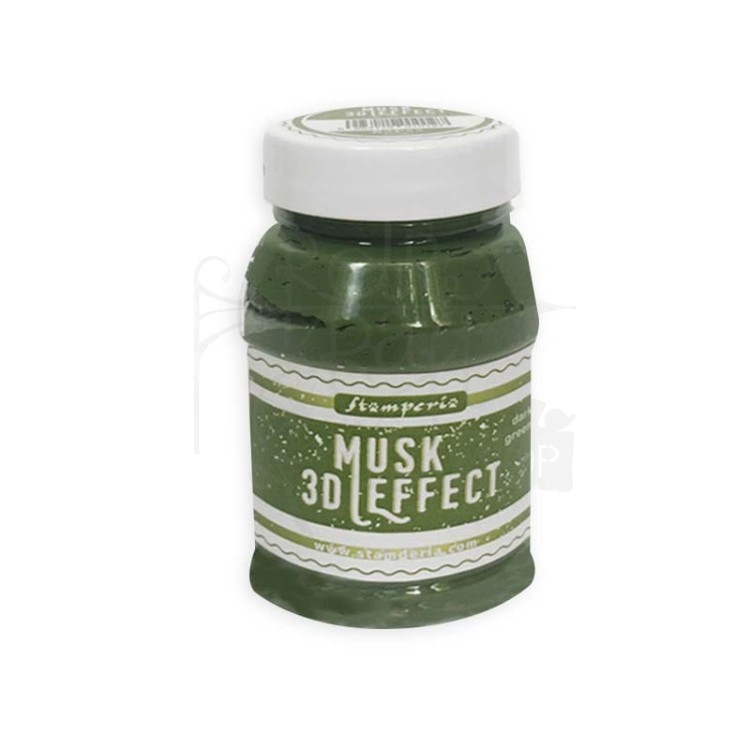 Pasta efekt mchu 3D ciemna zieleń 100ml K3P65 Stamperia