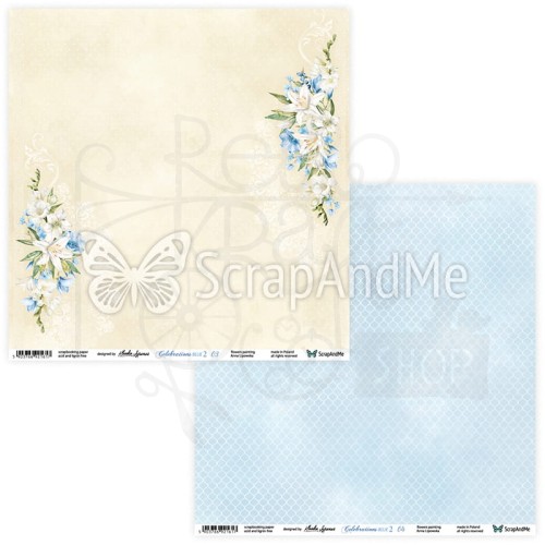 Papier 30x30 Celebrations Blue 2 03/04 CB2-03/04 ScrapAndMe