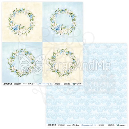 Papier 30x30 Celebrations Blue 2 05/06 CB2-05/06 ScrapAndMe