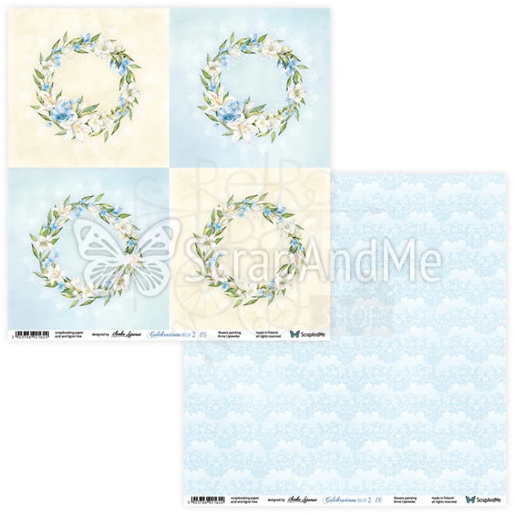 Papier 30x30 Celebrations Blue 2 05/06 CB2-05/06 ScrapAndMe