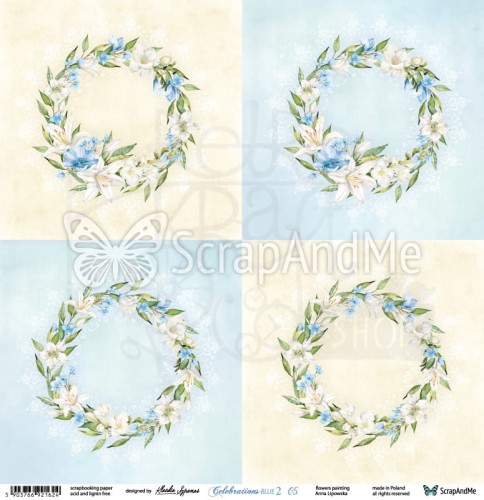 Papier 30x30 Celebrations Blue 2 05/06 CB2-05/06 ScrapAndMe