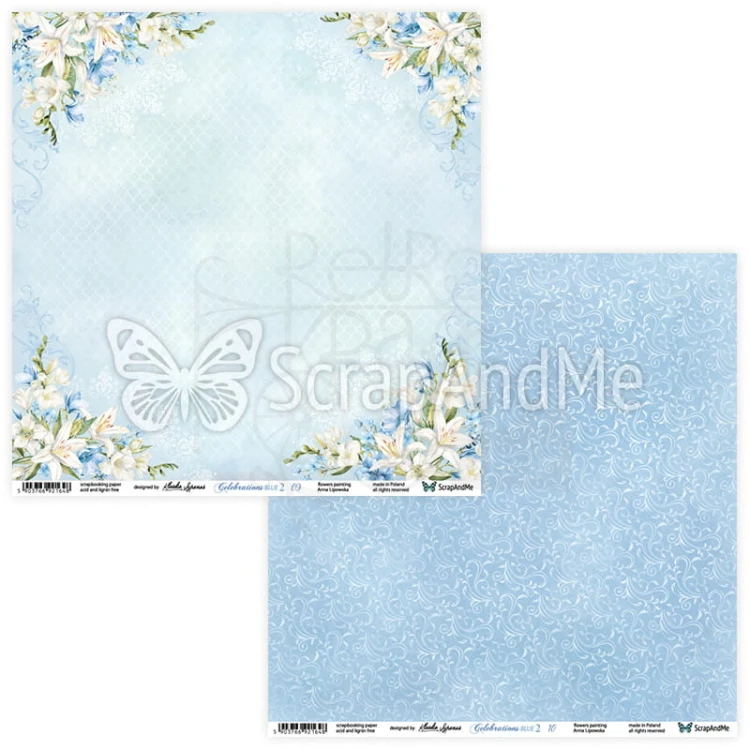 Papier 30x30 Celebrations Blue 2 09/10 CB2-09/10 ScrapAndMe