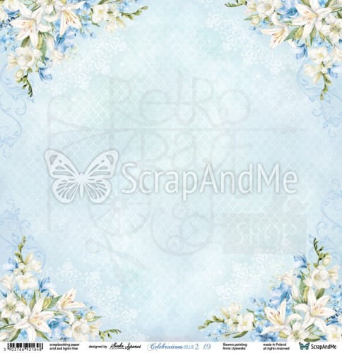 Papier 30x30 Celebrations Blue 2 09/10 CB2-09/10 ScrapAndMe