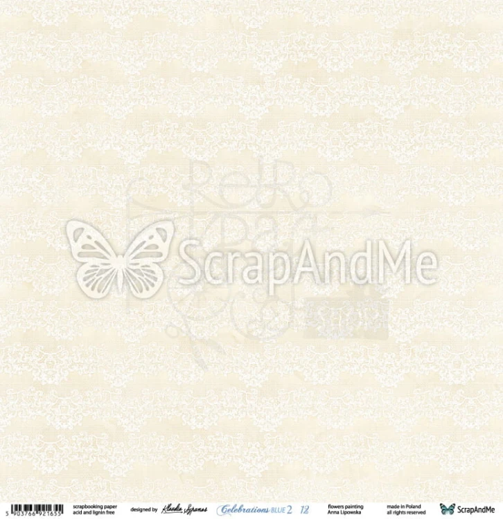 Papier 30x30 Celebrations Blue 2 11/12 CB2-11/12 ScrapAndMe