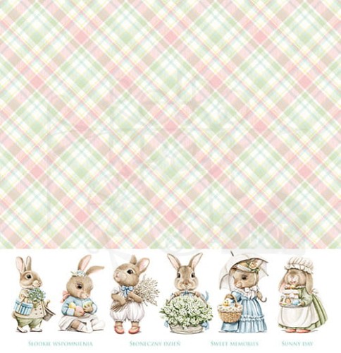 Papier 30x30 Sweet Bunnies elementy do wycinania AA-SB-01 Alchemy of Art