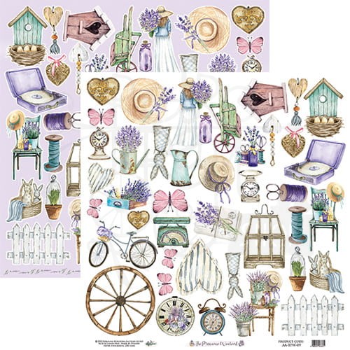 Papier 30x30 The Provence Weekend elementy do wycinania AA-TPW-09 Alchemy of Art