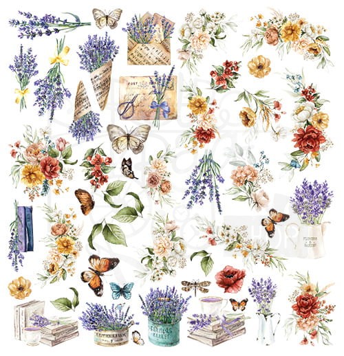 Zestaw papierów 30x30 The Provence Weekend AA-TPW-07 Alchemy of Art