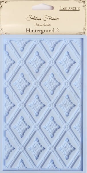 Foremka silikonowa 20x13 Tło romby z dekorami 2 - LaBlanche