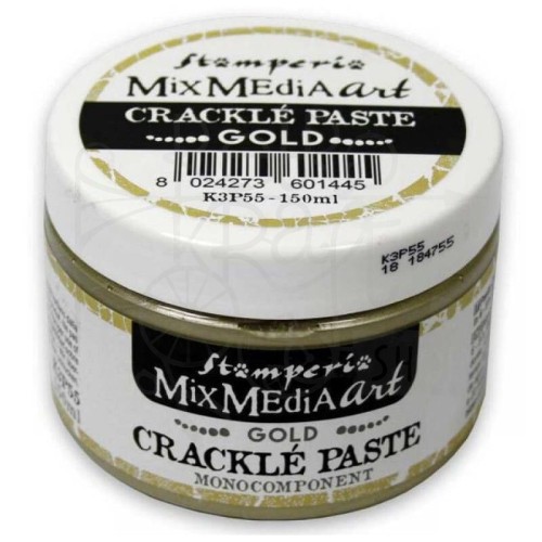 Pasta do spękań 1-składnikowa złota Crackle Paste 150ml K3P55 Stamperia