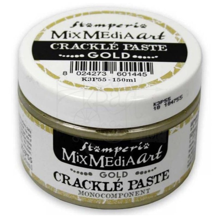 Pasta do spękań 1-składnikowa złota Crackle Paste 150ml K3P55 Stamperia