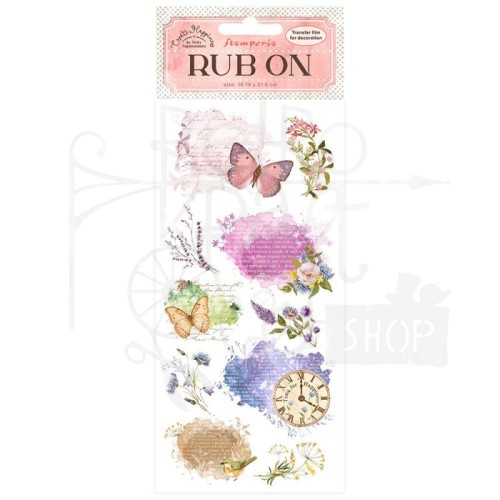 Rub-On transfer 10x21.6cm Create Happiness Manuscript DFLRB19 Stamperia