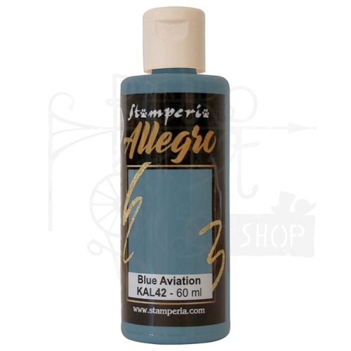 Farba akrylowa Allegro Blue Aviation Niebieski lotniczy KAL42 Stamperia