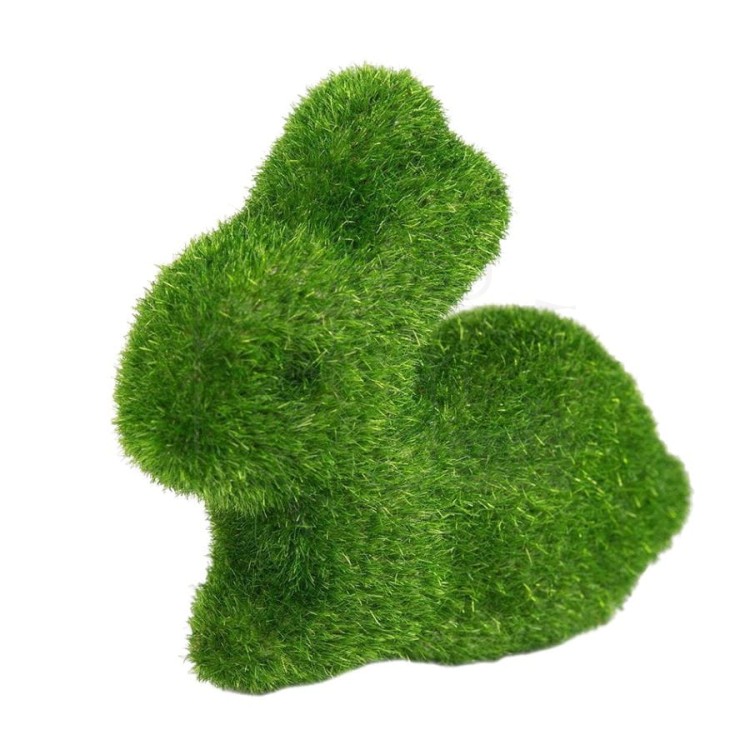 Zajączek zielony flokowany 6.5cm