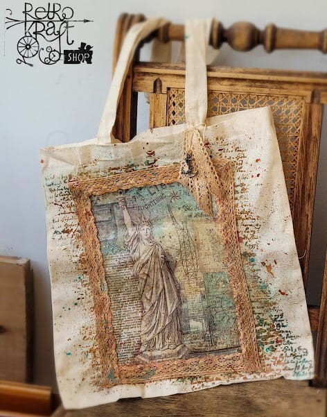 Torba bawełniana naturalna 40x36cm