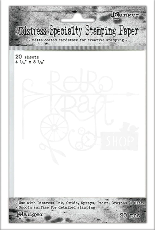 Papier Distress Specialty Stamping Paper 20szt Tim Holtz TDA42099 Ranger