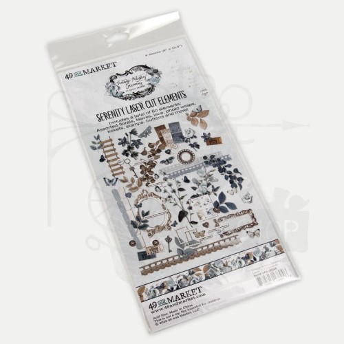 Zestaw Die cuts Serenity 60 elem VAS38046 49 and Market