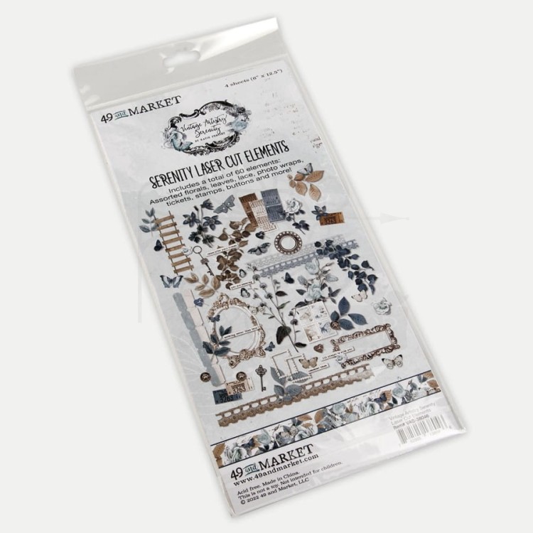 Zestaw Die cuts Serenity 60 elem VAS38046 49 and Market