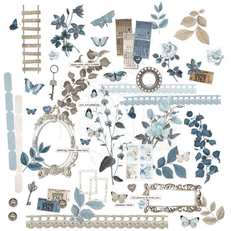 Zestaw Die cuts Serenity 60 elem VAS38046 49 and Market