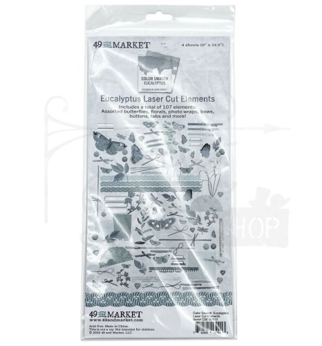 Zestaw Die cuts Eucalyptus 107 elementów CSE39913 49 and Market