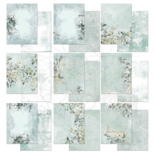 Zestaw papierów 15x20 Eucalyptus Mini Collection Pack 18 arkuszy CSE39883 49 and Market