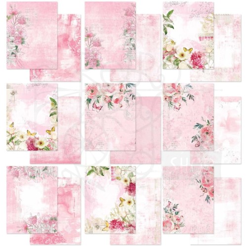 Zestaw papierów 15x20 Blossom Mini Collection Pack 18 arkuszy CSB40124 49 and Market