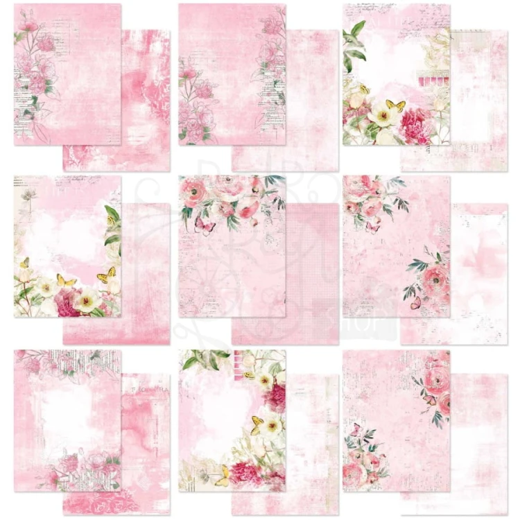 Zestaw papierów 15x20 Blossom Mini Collection Pack 18 arkuszy CSB40124 49 and Market
