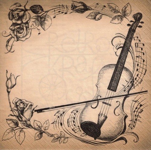 Serwetka 33x33 - Muzyka