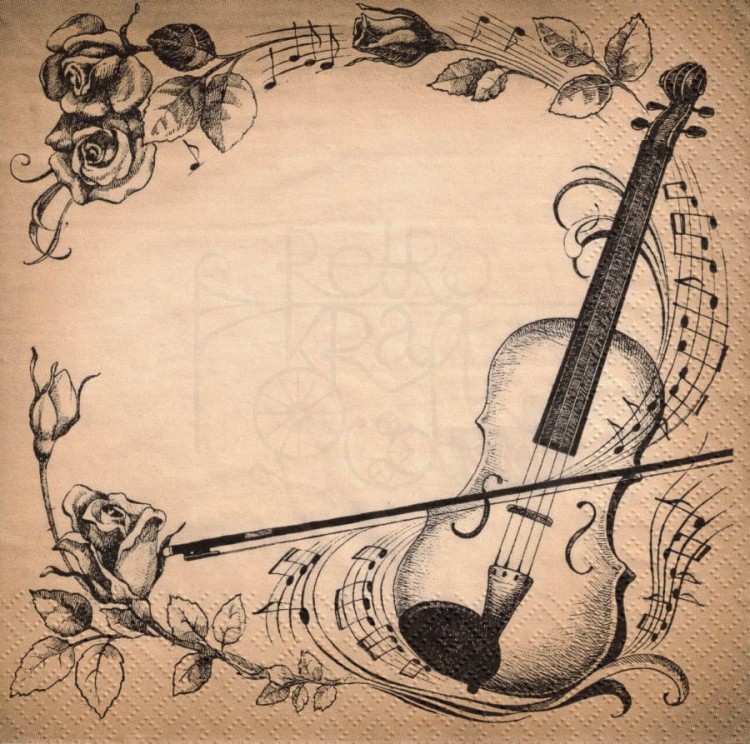 Serwetka 33x33 - Muzyka