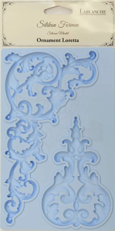 Foremka silikonowa 20x13 Ornament Loretta LBMF059 LaBlanche