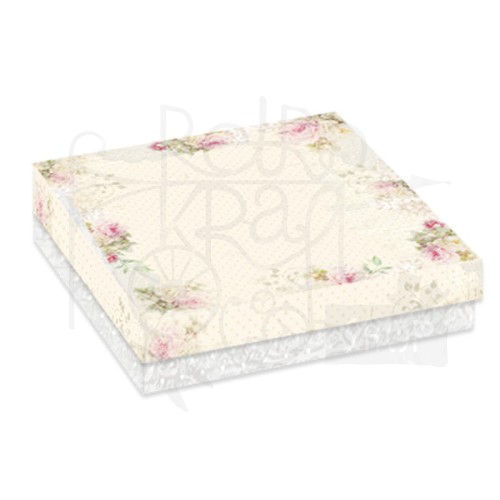 Pudełko pełne niskie kwadratowe - Flower Romance CP-BOX-SQ-FR Craft&amp;You Design