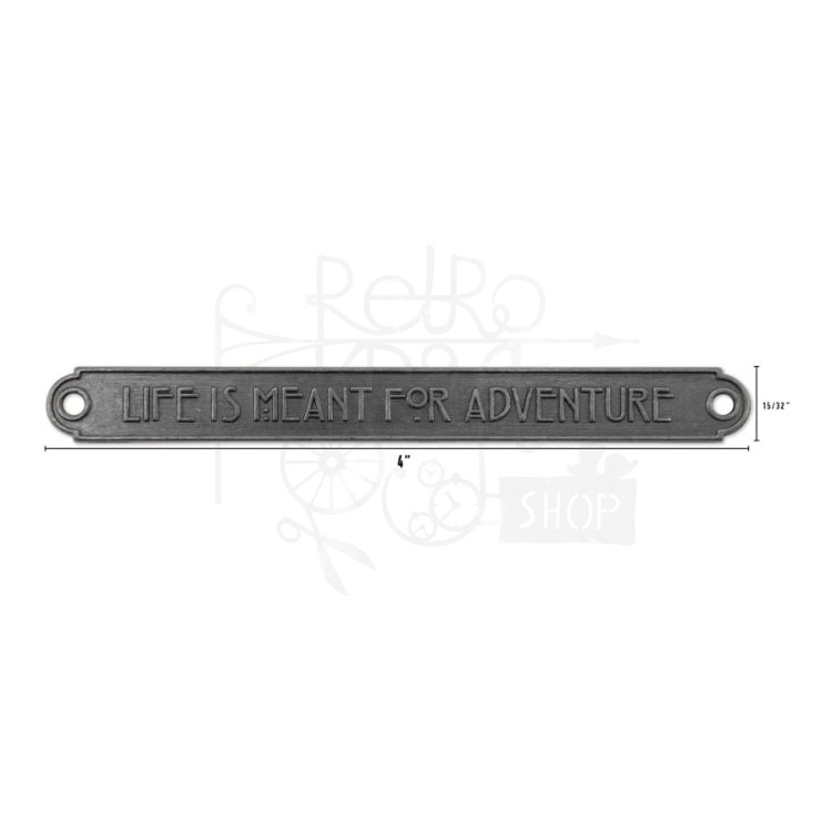 Ozdoby metalowe plakietki duże Idea-Ology Metal Word Plaques Large 4szt TH94329 Tim Holtz