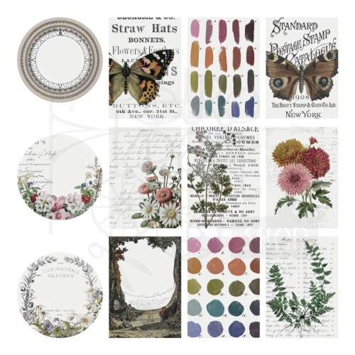 Ozdoby Idea-Ology Transparent Layers 12szt TH94326 Tim Holtz