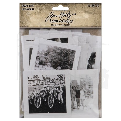 Ozdoby papierowe zdjęcia Idea-Ology Snapshots Volume #2 36szt TH94322 Tim Holtz