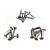 Duże ćwieki Idea-Ology Metal Large Fasteners Antique Silver Copper &amp; Brass TH94314 Tim Holtz