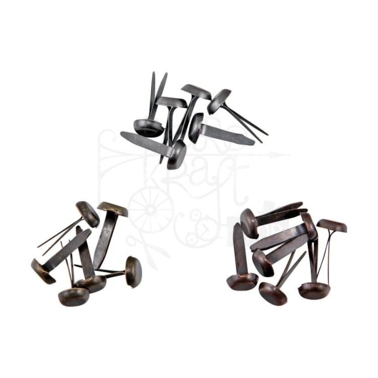 Duże ćwieki Idea-Ology Metal Large Fasteners Antique Silver Copper &amp; Brass TH94314 Tim Holtz