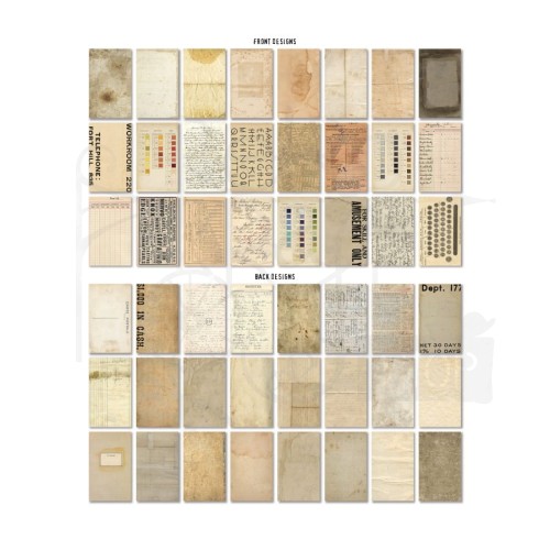 Ozdoby papierowe Idea-Ology Backdrops Double-Sided Cardstock Volume #4 24szt TH94308 Tim Holtz