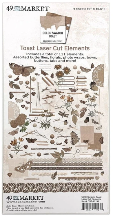 Zestaw Die cuts Color Swatch Toast 111 elementów CST41138 49 and Market