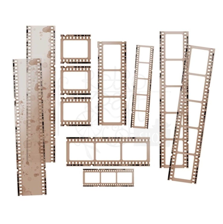 Ozdoby klisze Color Swatch Toast Acetate Filmstrips CST41145 49 and Market