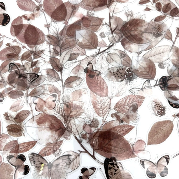 Ozdoby liście Color Swatch Toast Acetate Leaves 74szt CST41152 49 and Market
