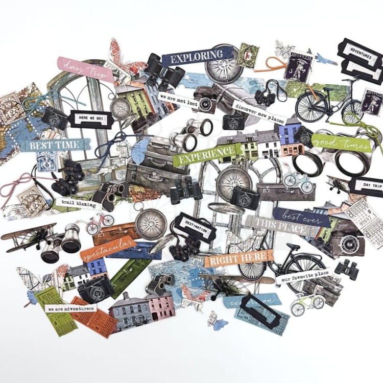 Zestaw Die cuts Vintage Artistry Everywhere 95 elementów VAE40711 49 and Market
